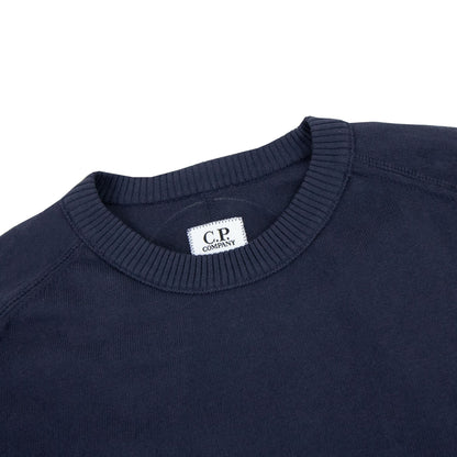Cp Company Sea Island Medium Lens Sweater Navy 888
