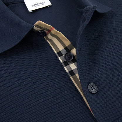 Burberry Monogram Motif Cotton Piqu? Polo Navy