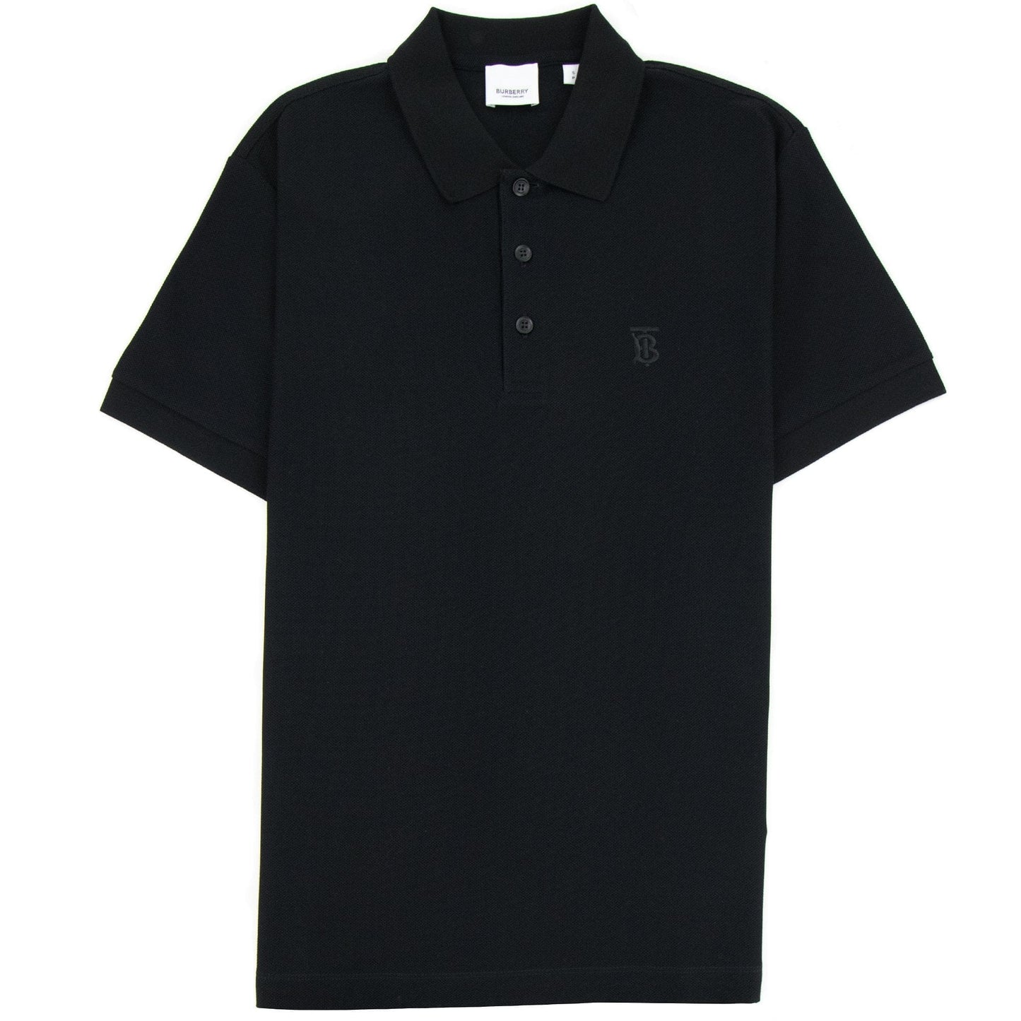 Burberry Monogram Motif Cotton Piqu? Polo Black