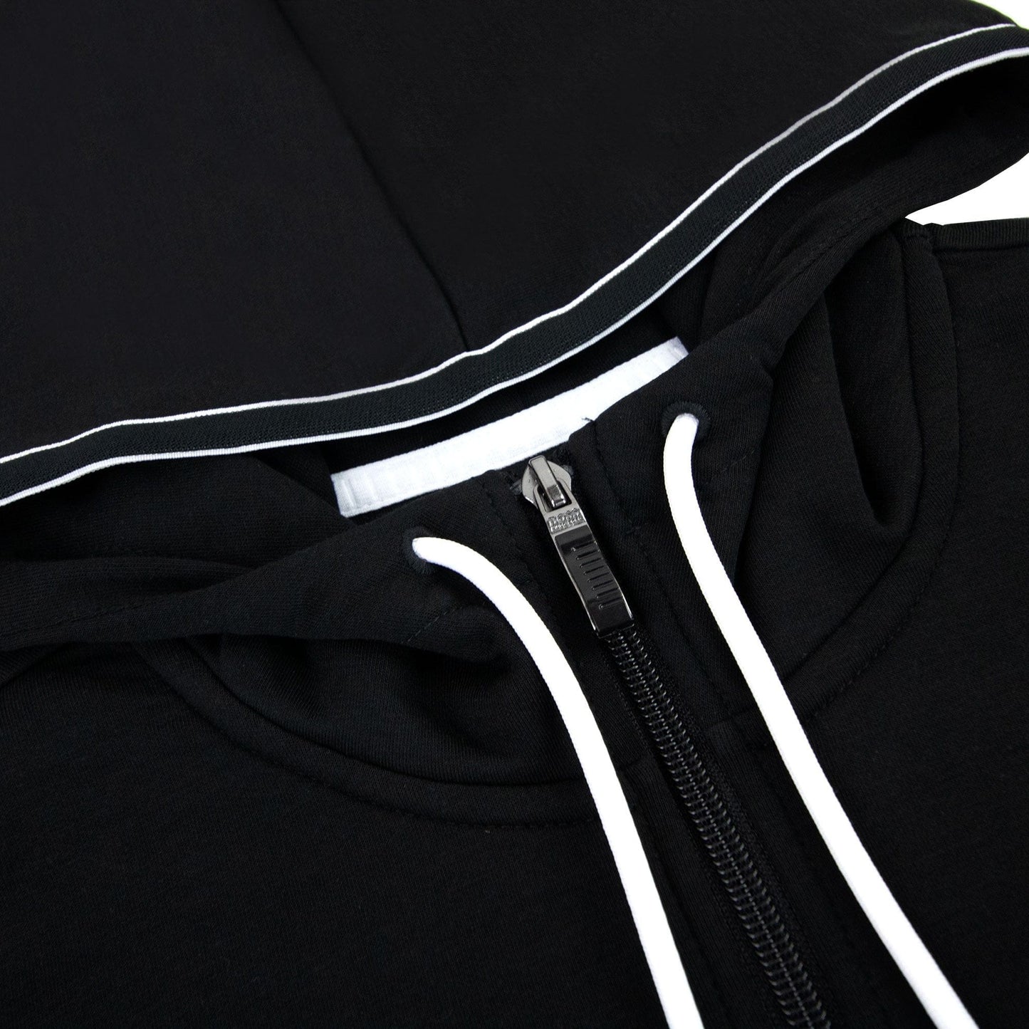 Hugo Boss Block Logo Zip Up Hoody Black 001
