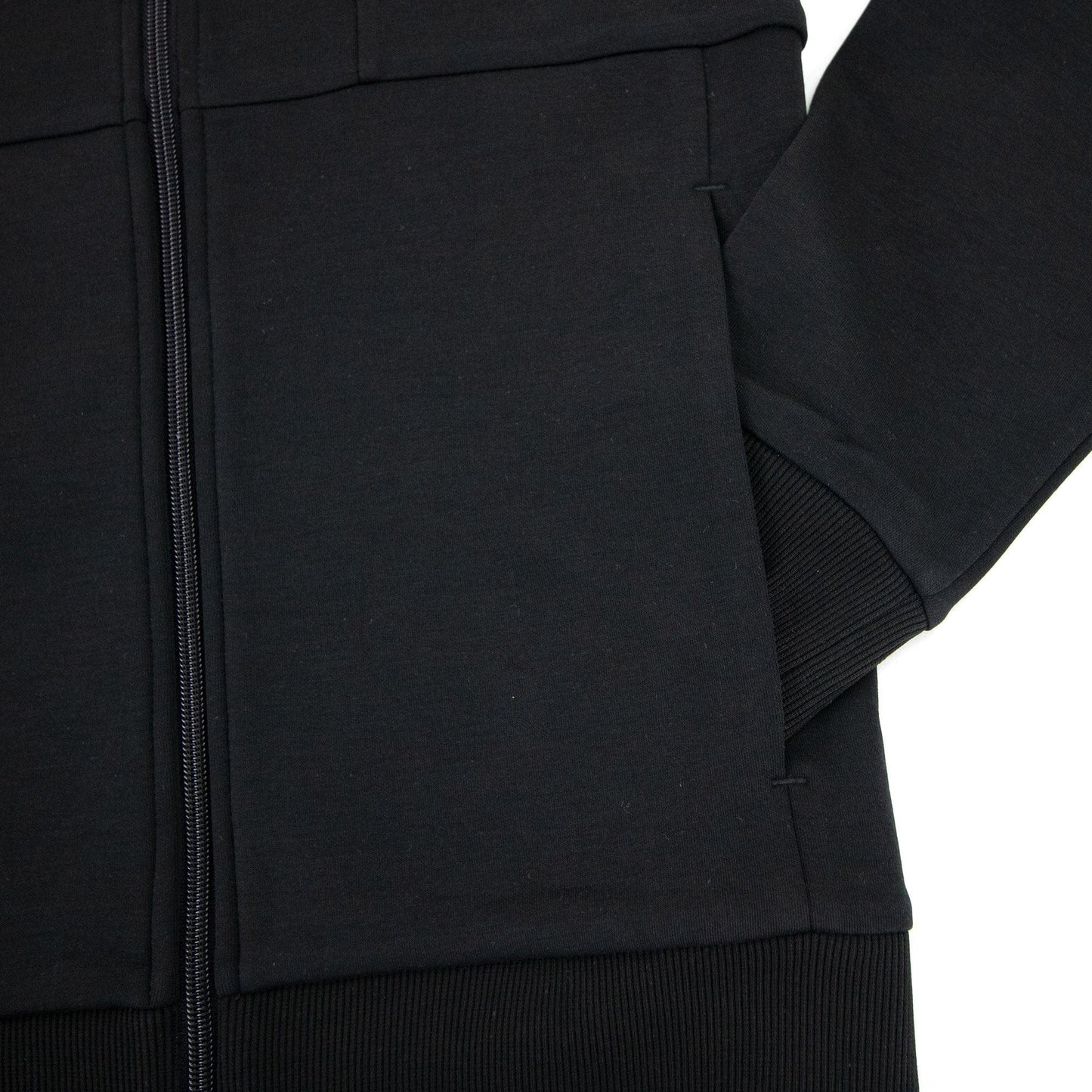 Hugo Boss Block Logo Zip Up Hoody Black 001
