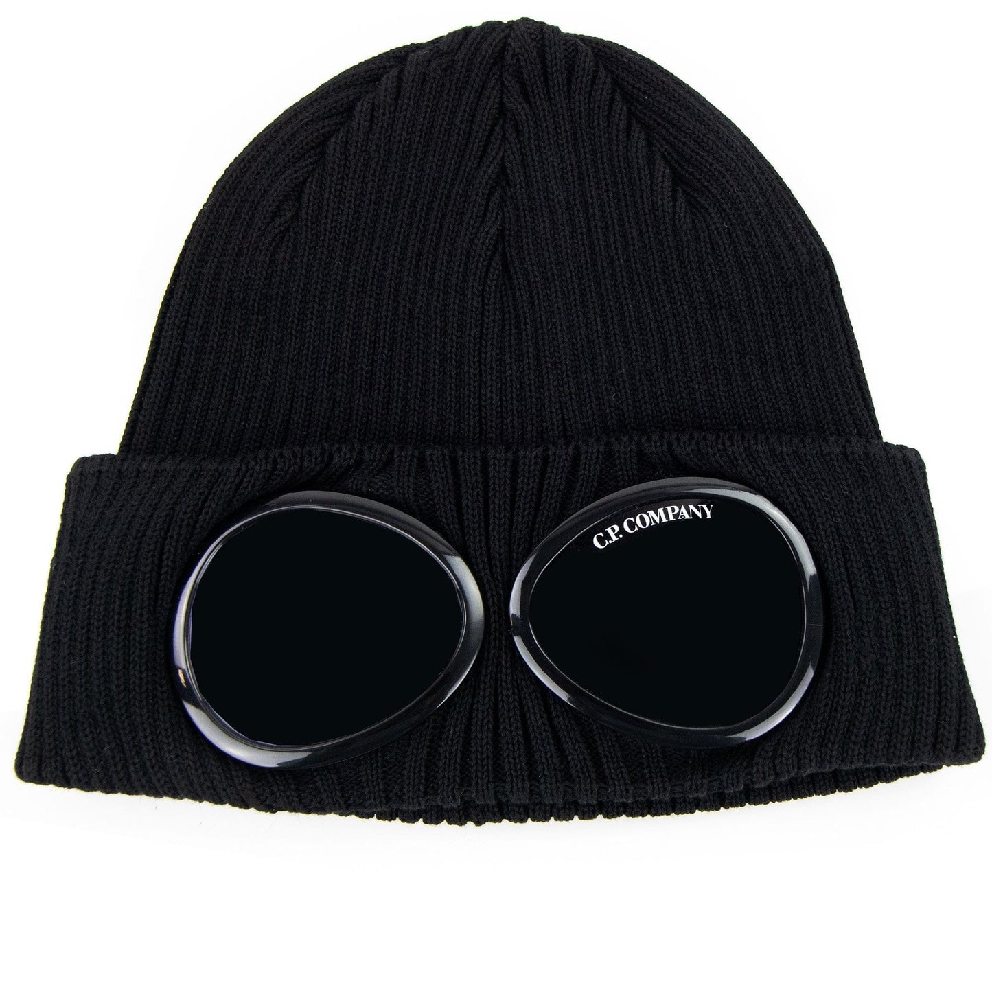 Cp Company Knit Goggle Beanie Black 999