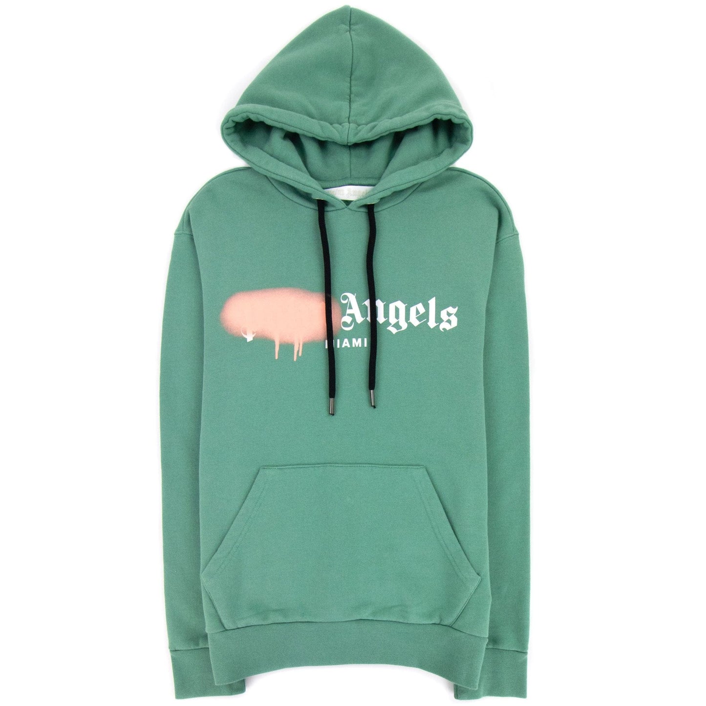 Palm Angels Miami Sprayed Hoody Forest Green