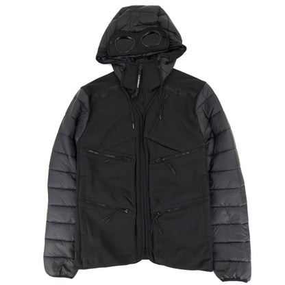 Cp Company C.p. Shell-r Mixed Goggle Jacket Black 999