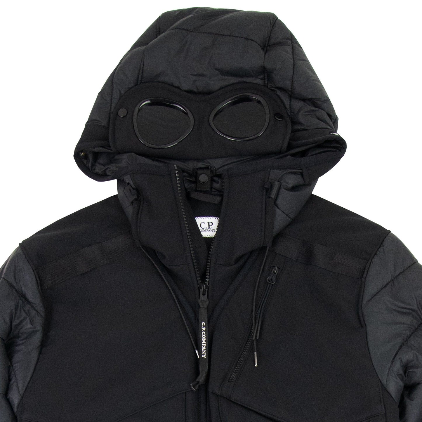 Cp Company C.p. Shell-r Mixed Goggle Jacket Black 999