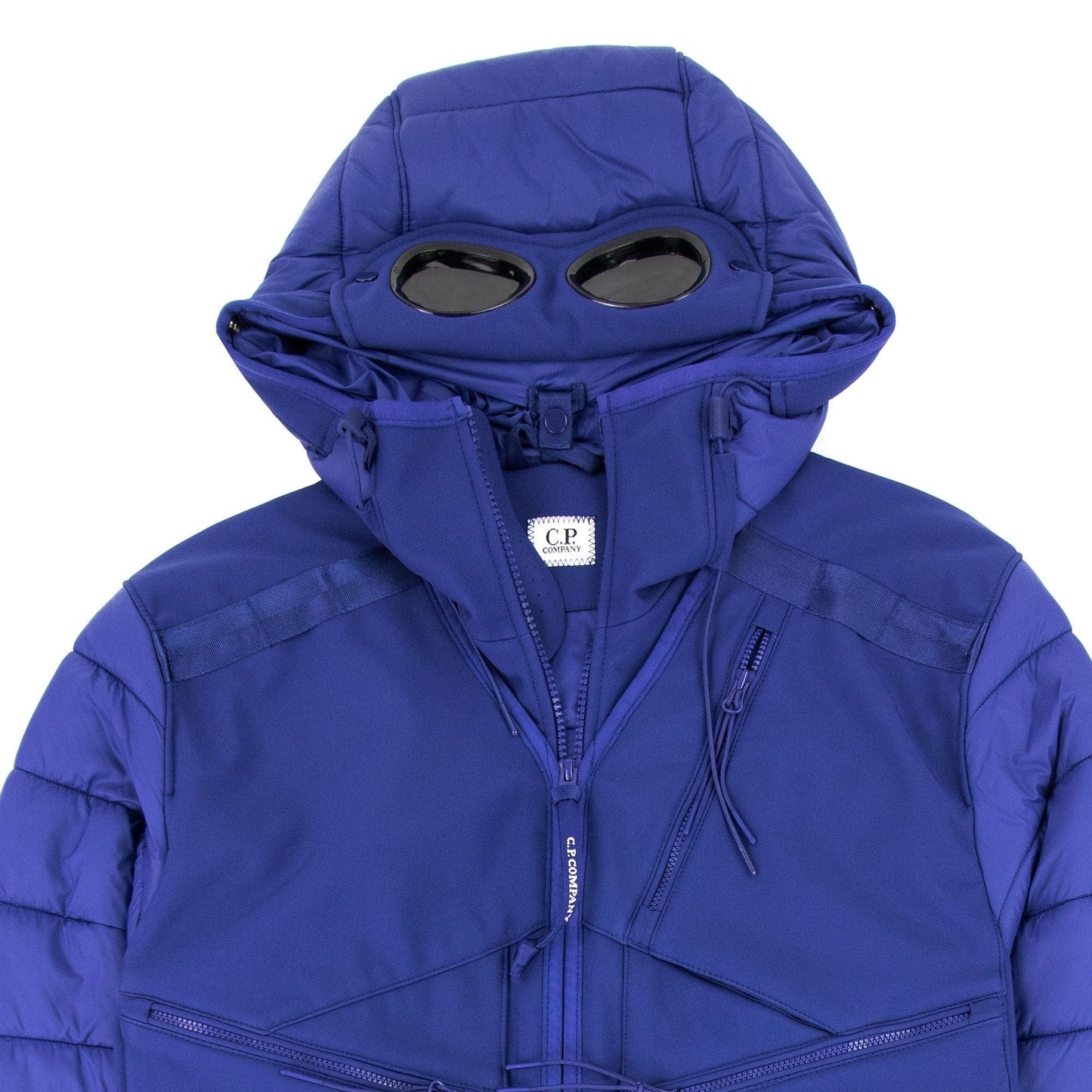 CP Company C.P. Shell-r Mixed Goggle Jacket Blue 878
