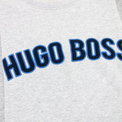 Hugo Boss Kids Brand Logo Crewneck Sweatshirt Grey 089