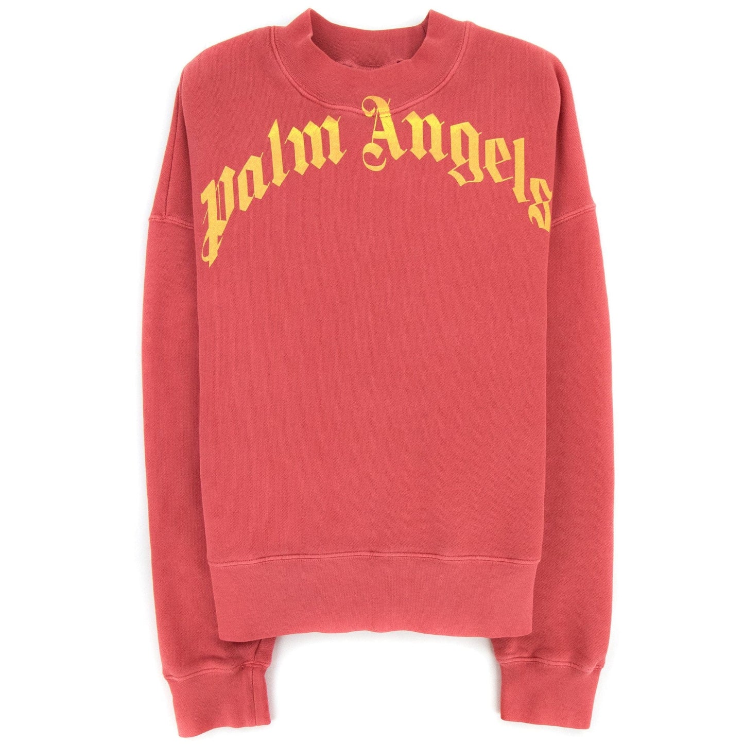 Palm Angels Wash Curved Logo Sweat Red