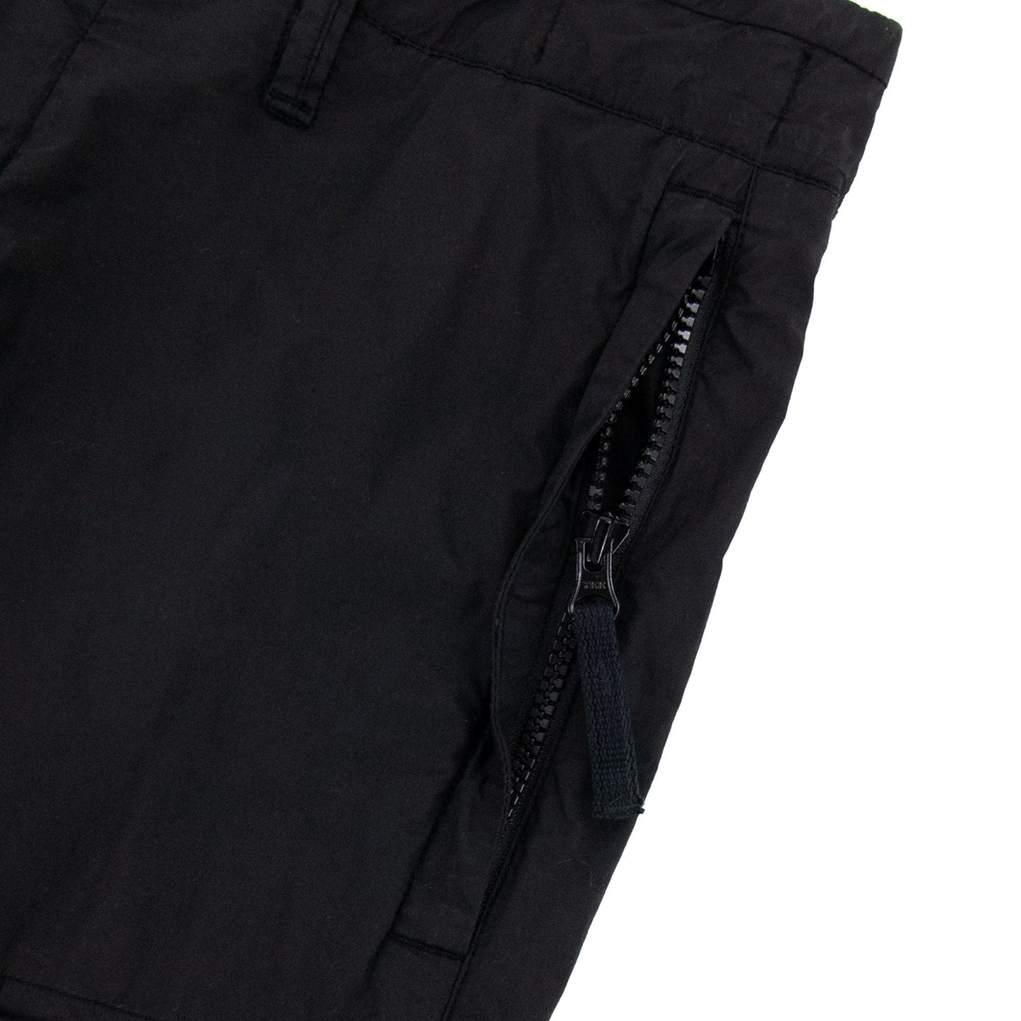 Stone Island Stretch Cotton Tela Cargo Shorts Black V0029