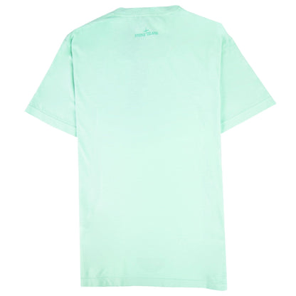 Stone Island Block One T Shirt Mint Green V0044