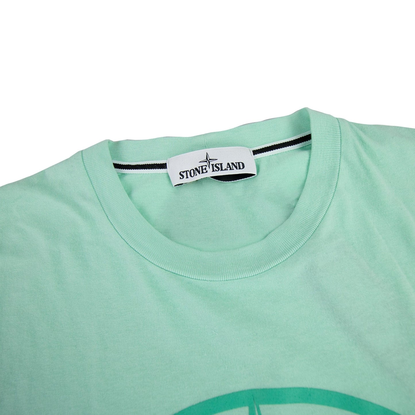 Stone Island Block One T Shirt Mint Green V0044