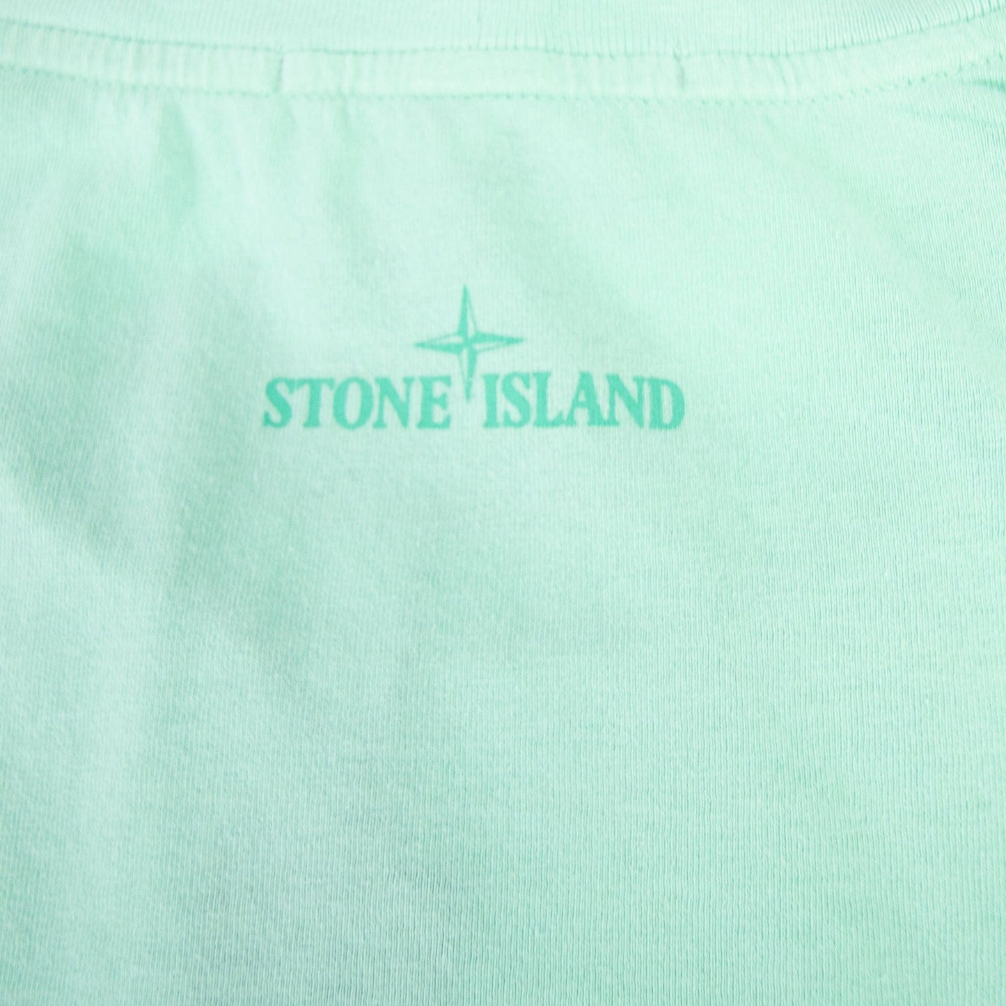 Stone Island Block One T Shirt Mint Green V0044