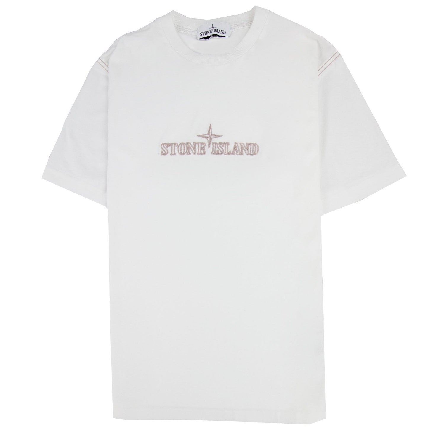 Stone Island Marina Logo T Shirt White V0001