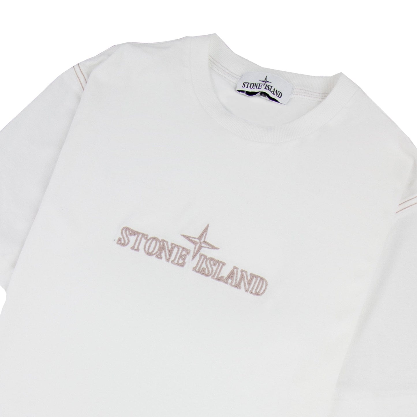 Stone Island Marina Logo T Shirt White V0001