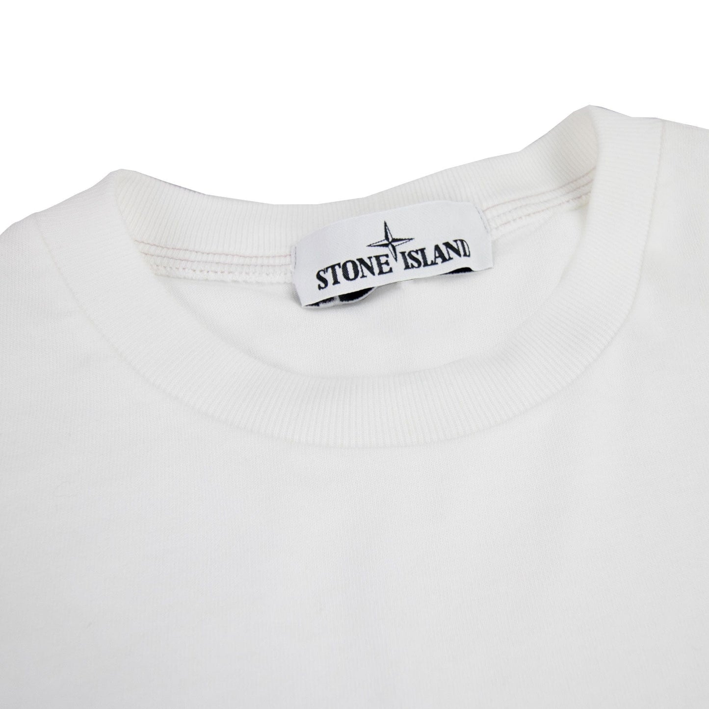 Stone Island Marina Logo T Shirt White V0001