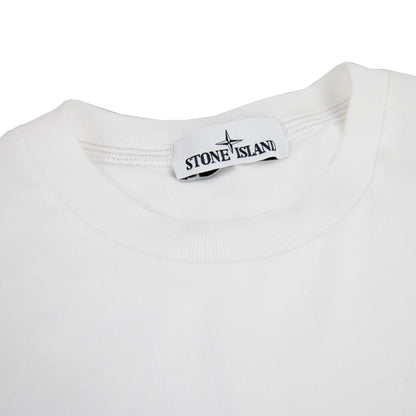 Stone Island Marina Logo T Shirt White V0001