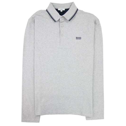 Hugo Boss Kids L/s Polo Collar Stripe Light Grey