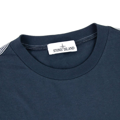 Stone Island Marina Logo T Shirt Navy V0020