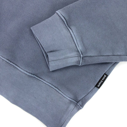 Palm Angels Wash Curved Logo Sweat Blue