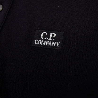 Cp Company Polo Long Sleeve Stretch Piquet Black 999
