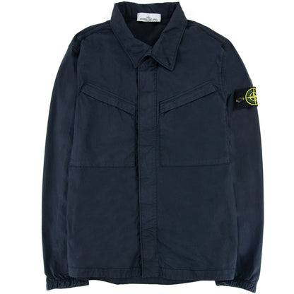 Stone Island Double Front Pocket Overshirt Navy V0020