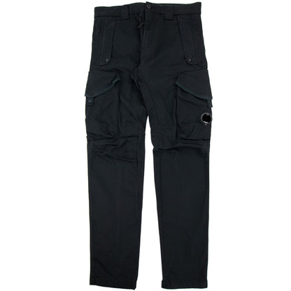 CP Company Stretch Garment-dyed Utility Cargo Pants Black 999