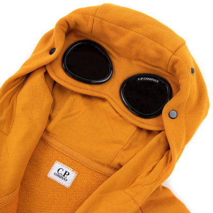 CP Company Diagonal Raised Fleece Full Zip Goggle Hoody Desert Sun 436