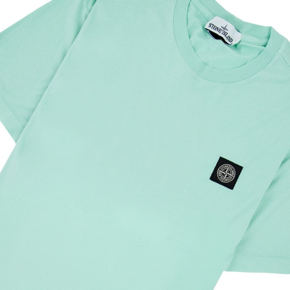 Stone Island 24113 Logo T-shirt Mint Green V0044