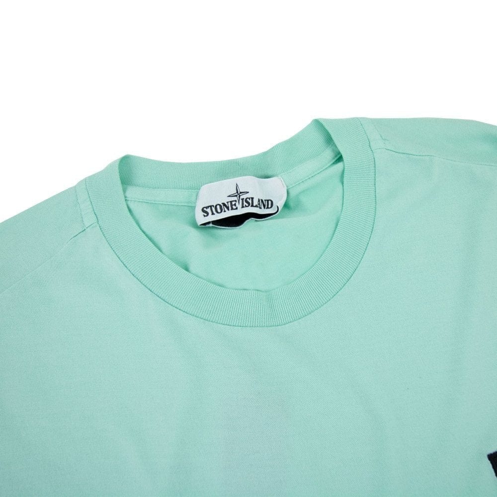 Stone Island 24113 Logo T-shirt Mint Green V0044