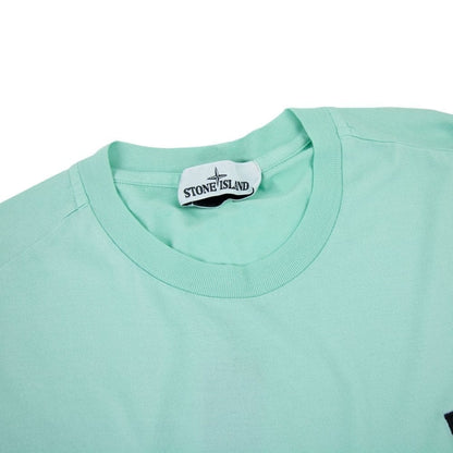 Stone Island 24113 Logo T-shirt Mint Green V0044