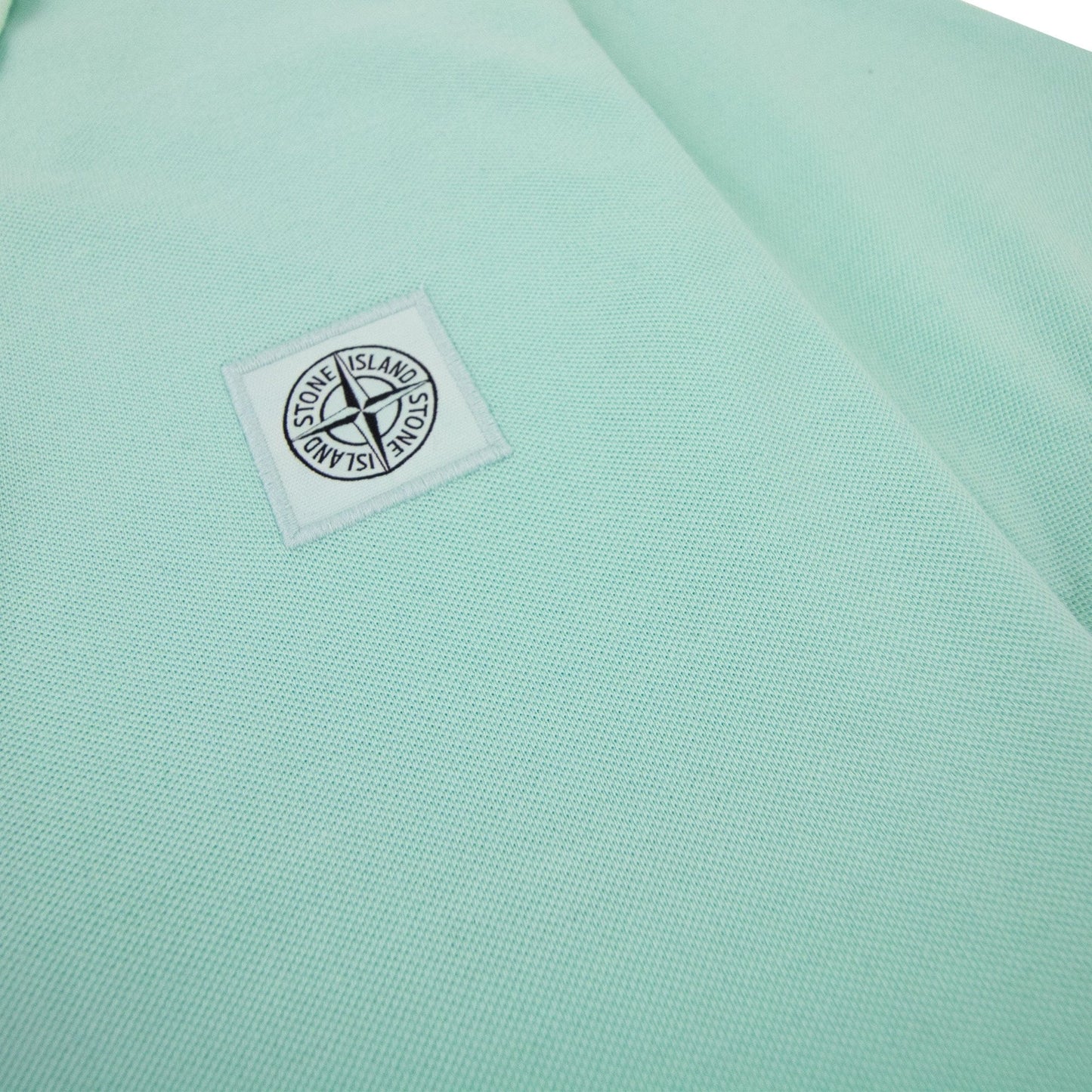 Stone Island Slim Fit Patch Polo Mint Green V0044