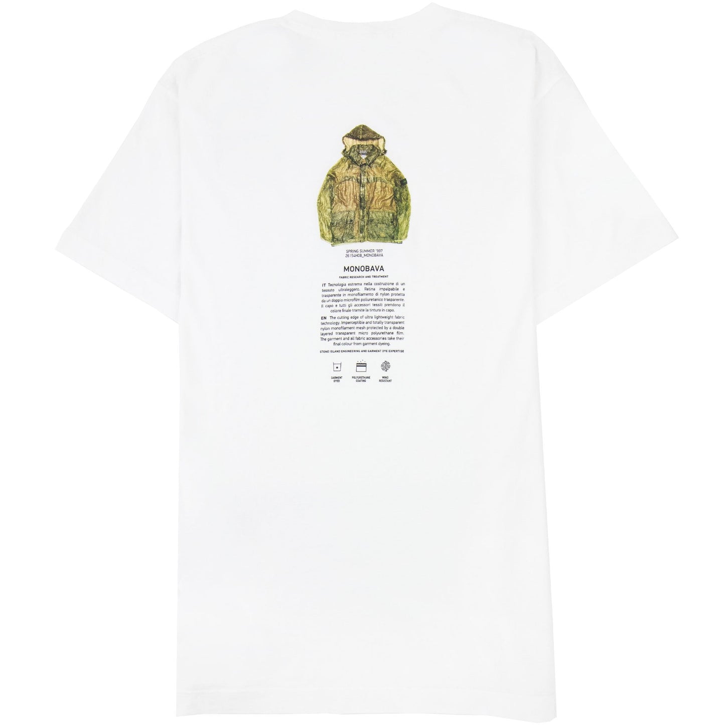 Stone Island Archivio Print T Shirt White V0001