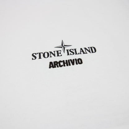 Stone Island Archivio Print T Shirt White V0001