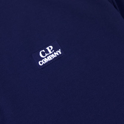 CP Company Stretch Piquet Polo Blue 878
