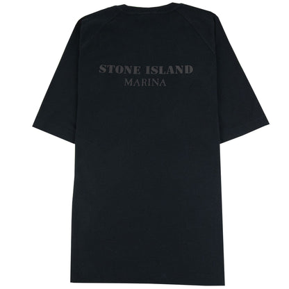 Stone Island Marina Logo T Shirt Black Voo29