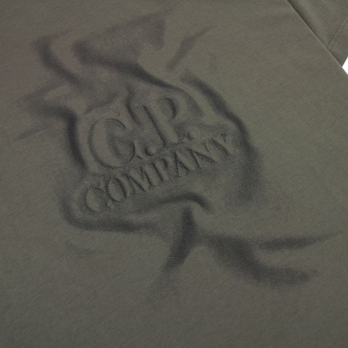 CP Company 30/1 Short Sleeve T Shirt Stone Gray 665