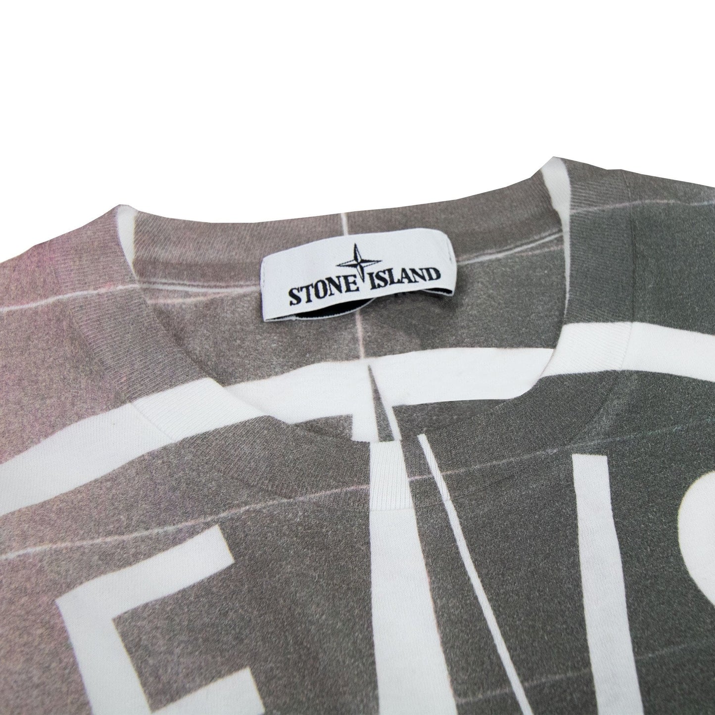Stone Island Printed Logo T Shirt White V0001
