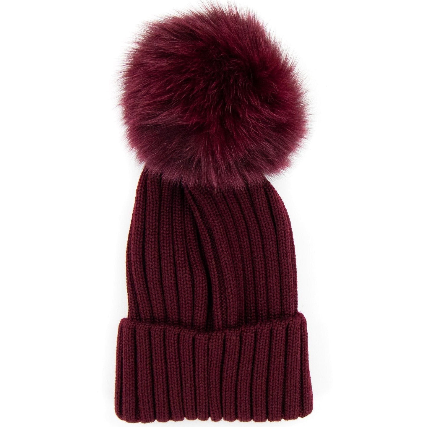 Moncler Pom Pom Beanie Burgundy