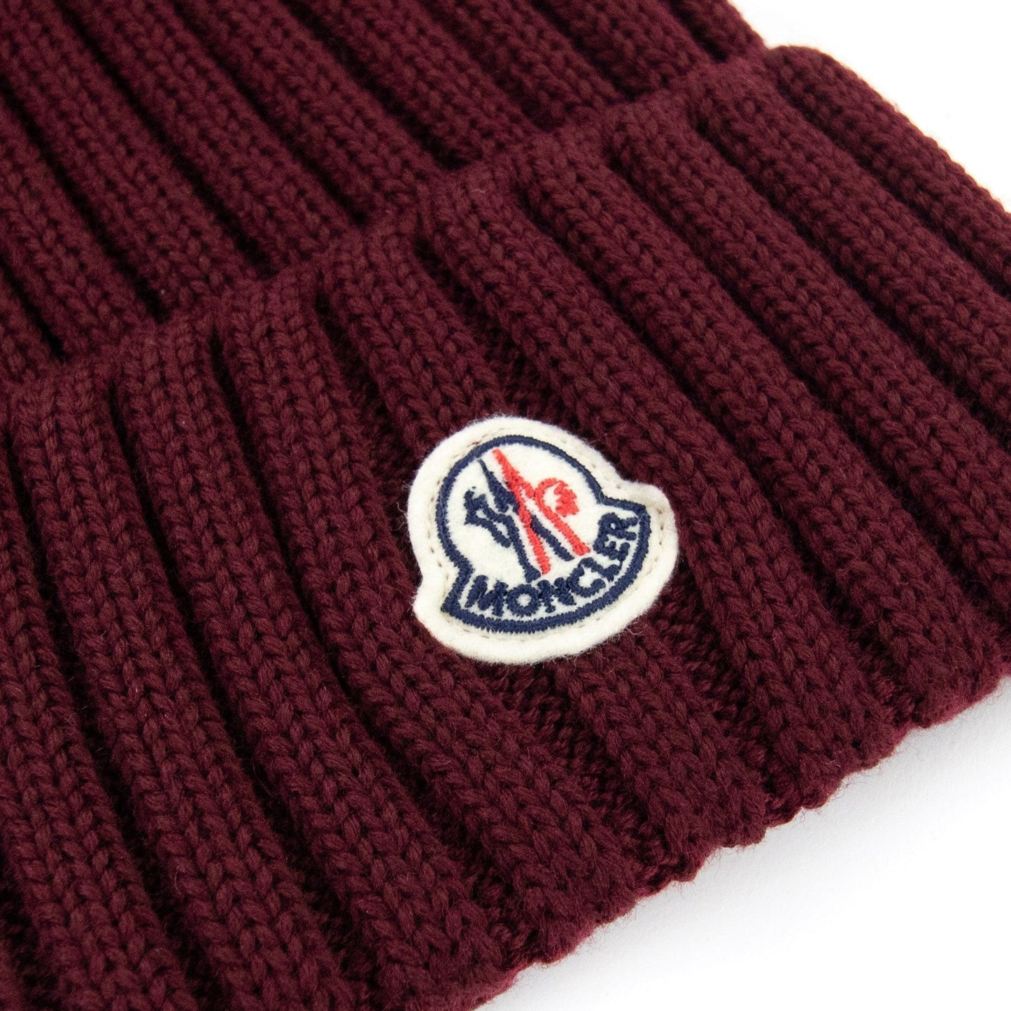 Moncler Pom Pom Beanie Burgundy