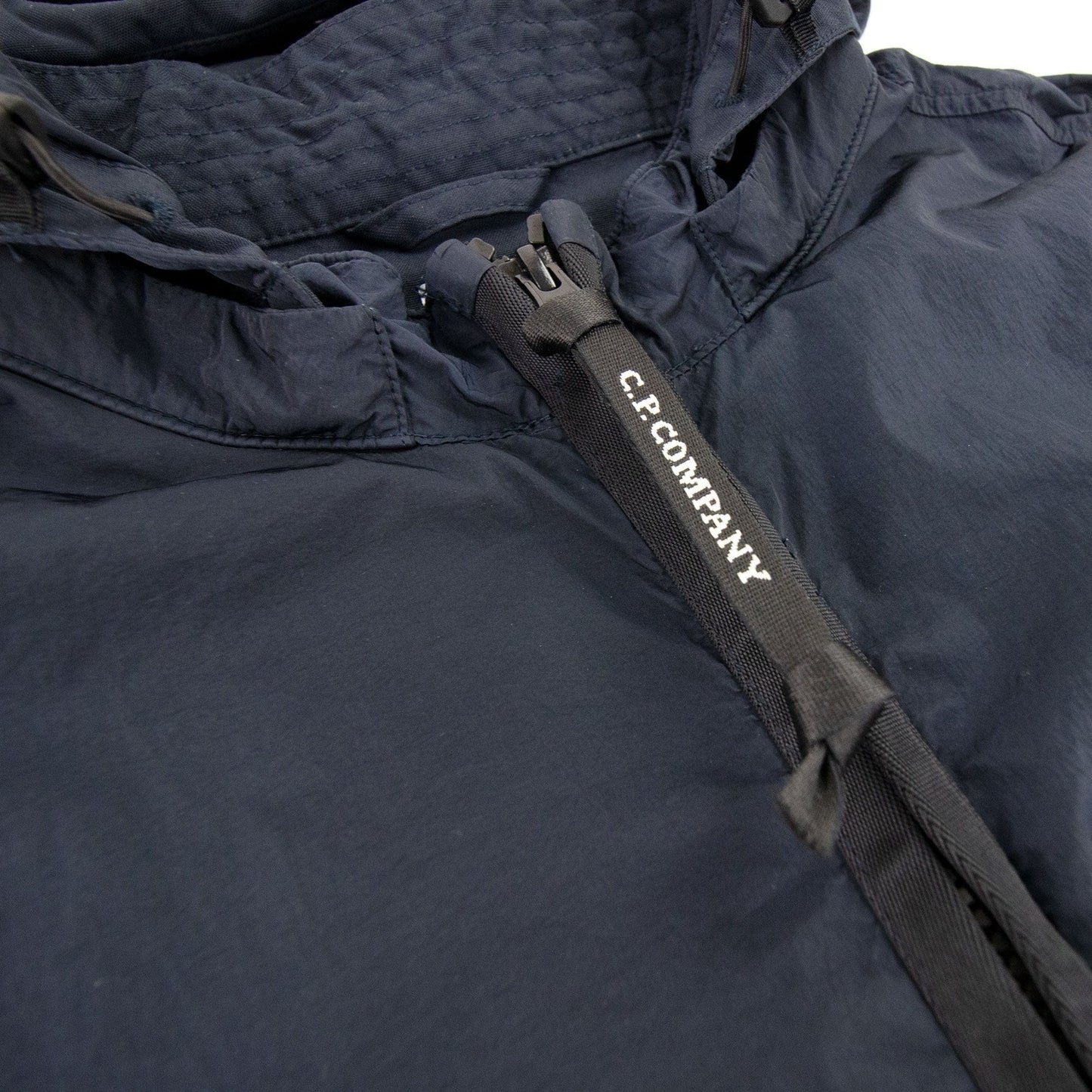 Cp Company Chrome-r Mixed Garment Dyed Goggle Overshirt Navy 888
