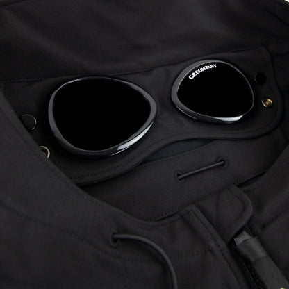 CP Company Soft Shell-r Medium Goggle Jacket Black