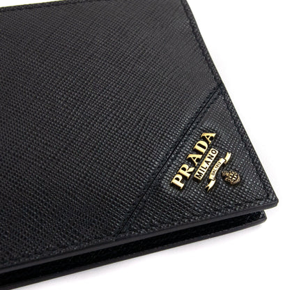 Prada Saffiano Leather Wallet Black