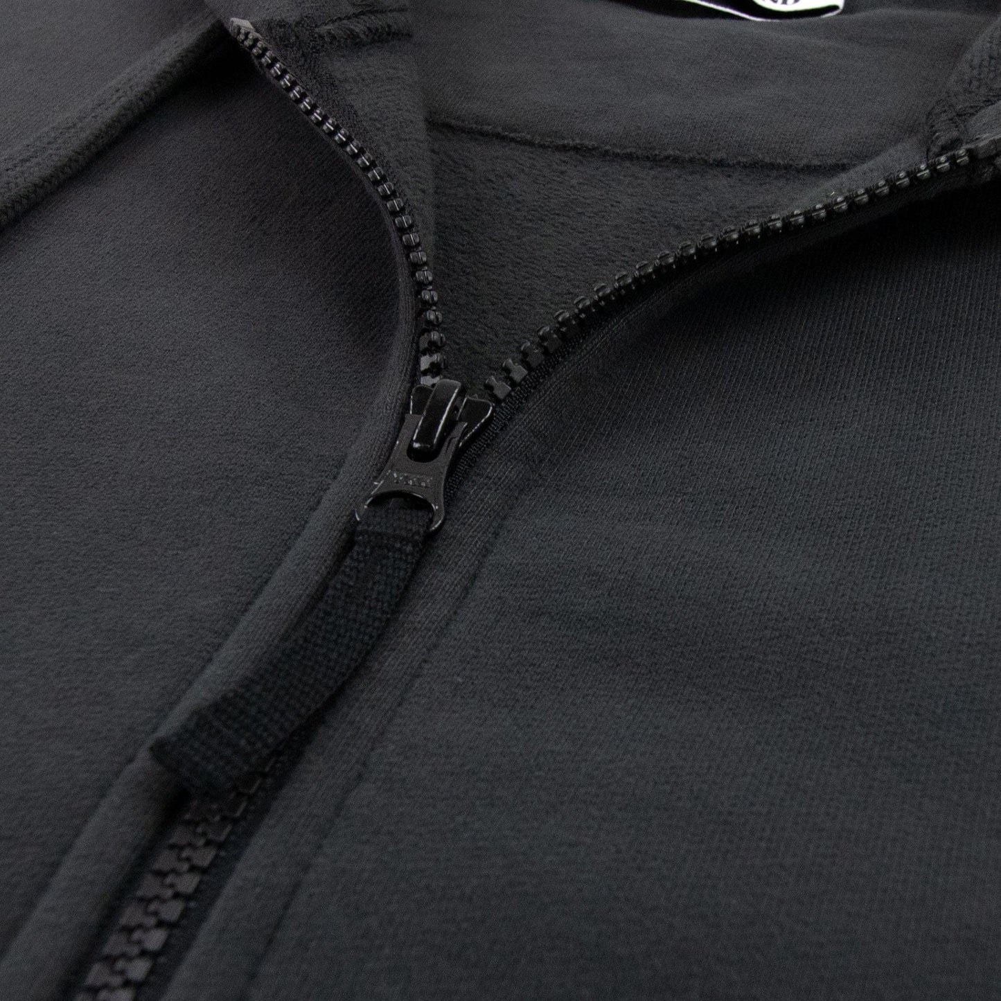 Stone Island Open Zip Up Hooded Sweatshirt Charcoal V0065