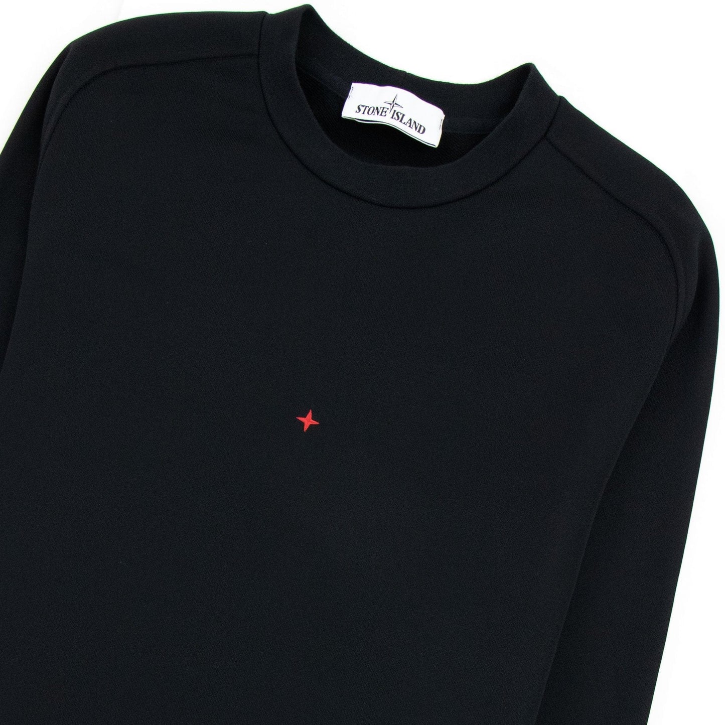 Stone Island Marina Yarn Fleece Crewneck Sweatshirt Black V0029