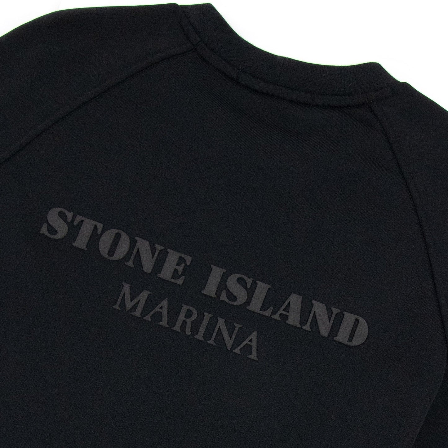 Stone Island Marina Yarn Fleece Crewneck Sweatshirt Black V0029