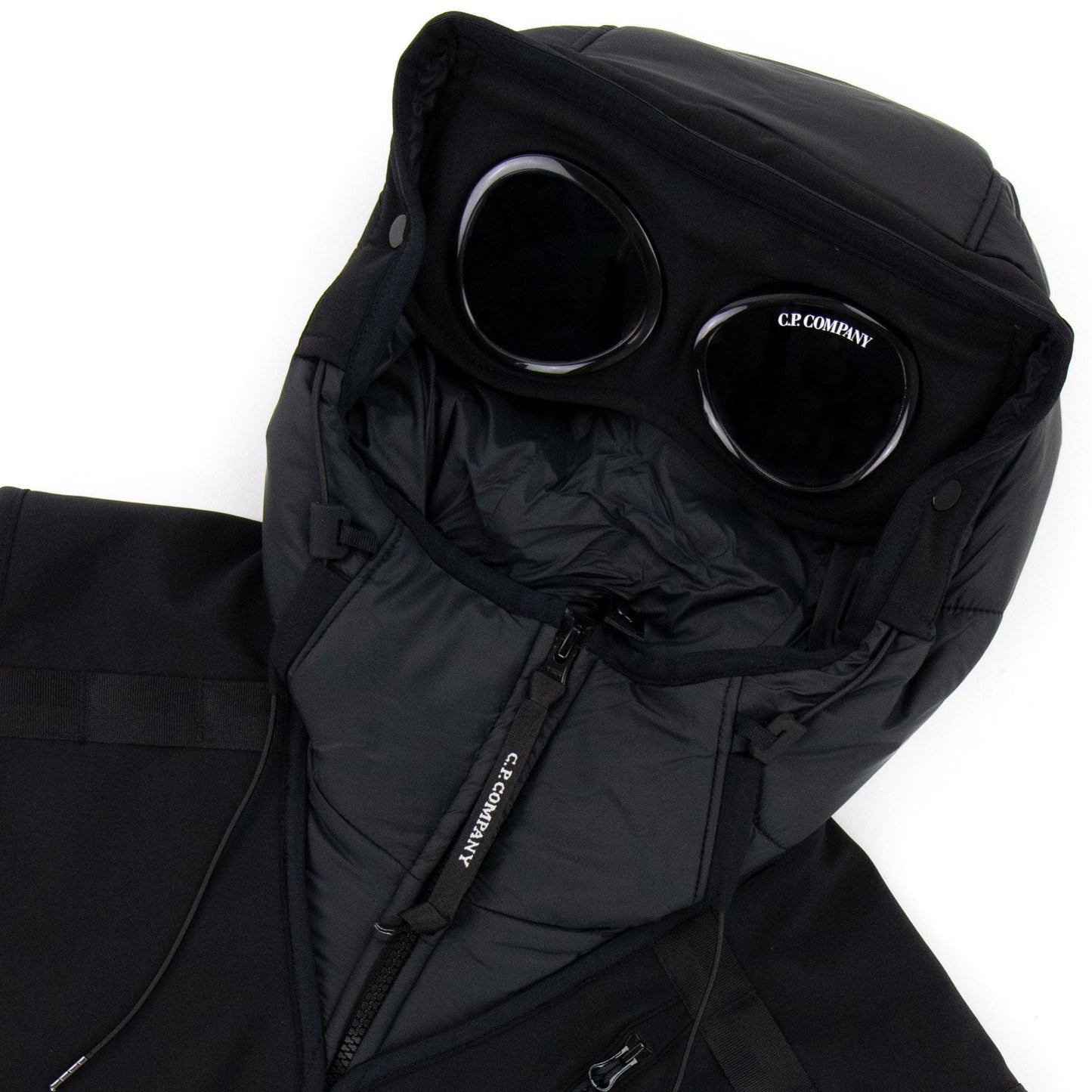 Cp Company Shell Mixed Goggle Gilet Black 999