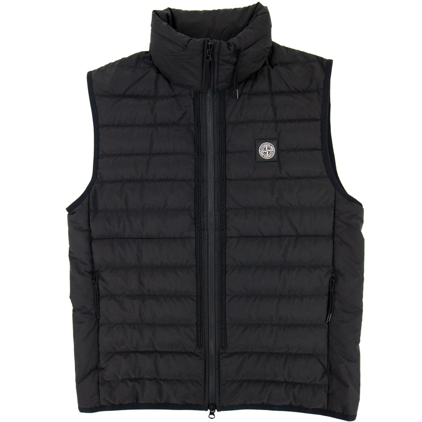 Stone Island G0725 O Cotton R Nylon Tela Gilet Black V0029