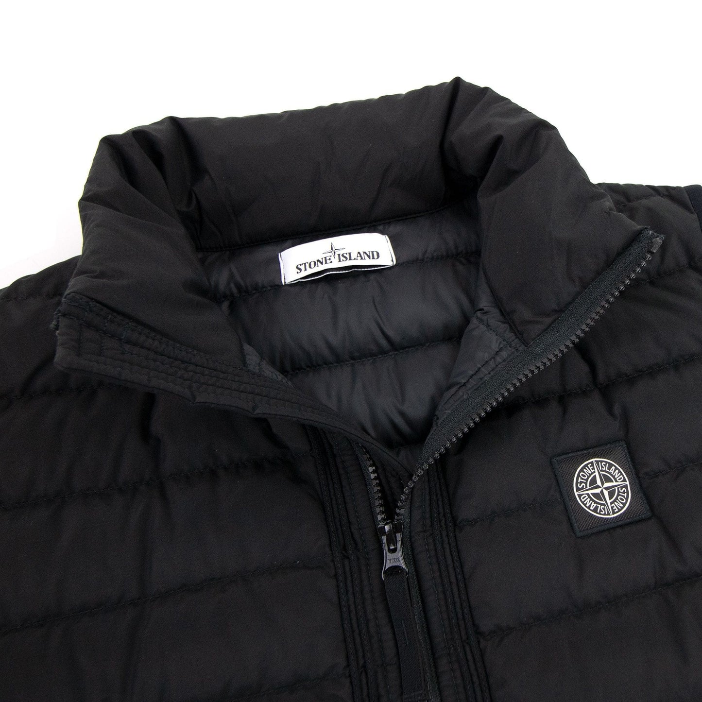 Stone Island G0725 O Cotton R Nylon Tela Gilet Black V0029