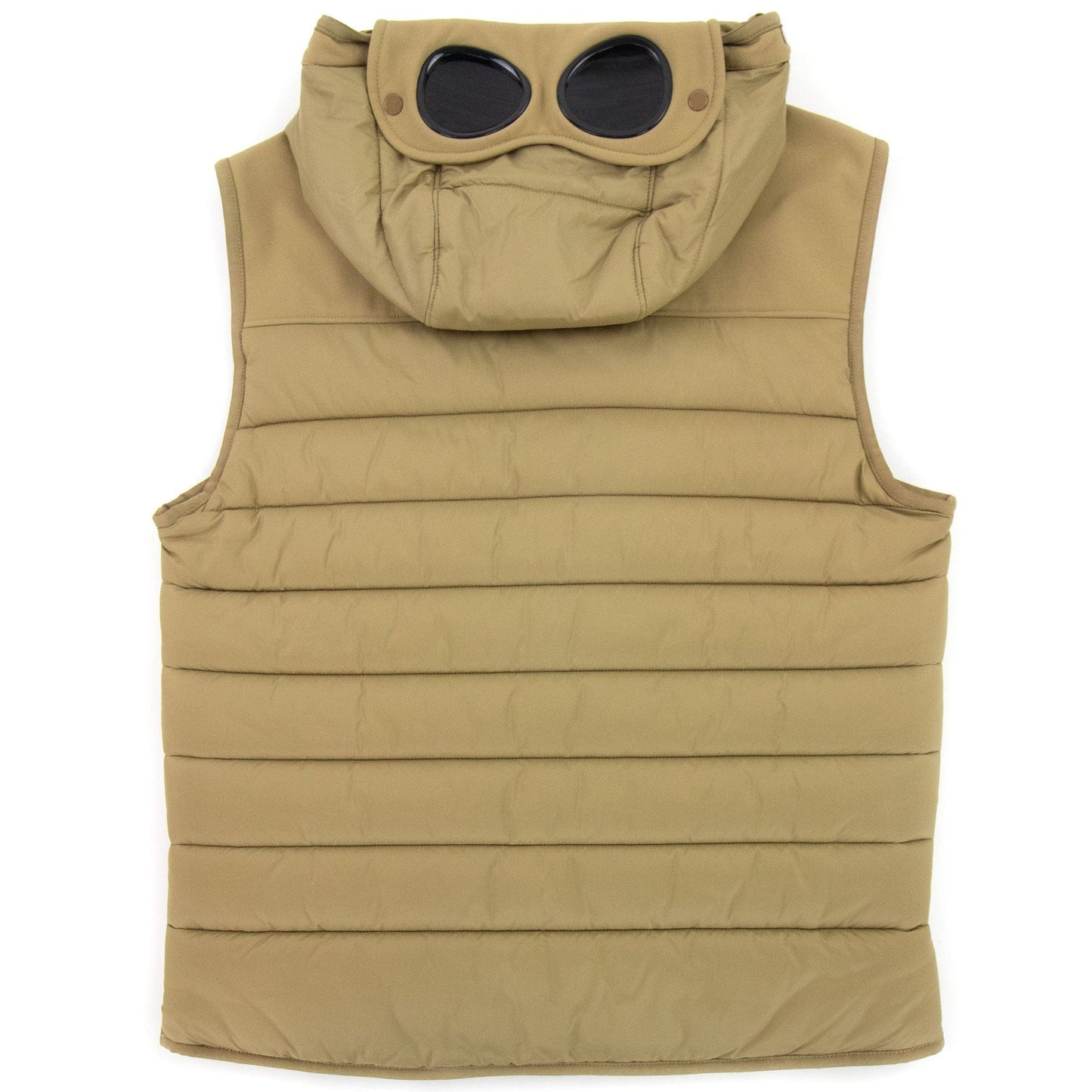 CP Company Shell Mixed Goggle Gilet Mustard 326