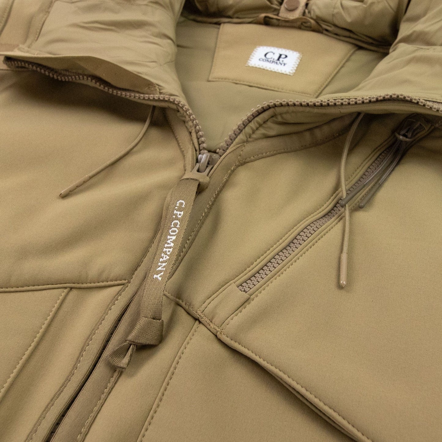 CP Company Shell Mixed Goggle Gilet Mustard 326